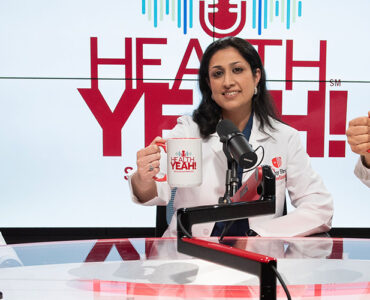 Experts from Stony Brook Medicine gather in the podcast studio to discuss lung cancer.