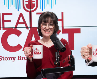 The panel for Stony Brook Medicine's Healthcast episode on a new treatment for refractory migraines.