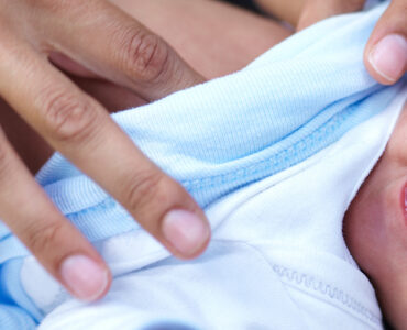Newborn with cleft palate.
