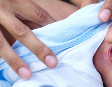 Newborn with cleft palate.