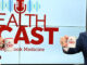 Experts from Stony Brook Medicine sitting in the podcast studio, holding up coffee mugs and smiling.
